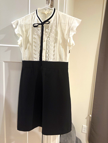 Maje black white lace - maje, black/white
