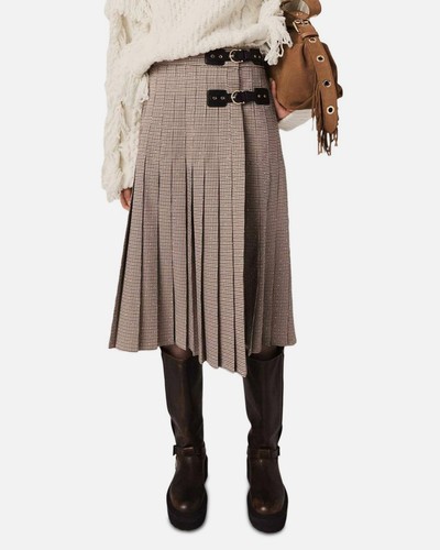Maje women brown houndstooth - women's,